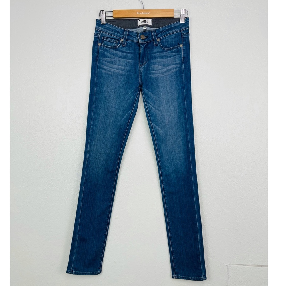 PAIGE NWOT Skyline Skinny Booker Blue Jeans